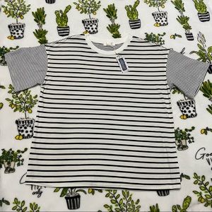 Striped short sleeve